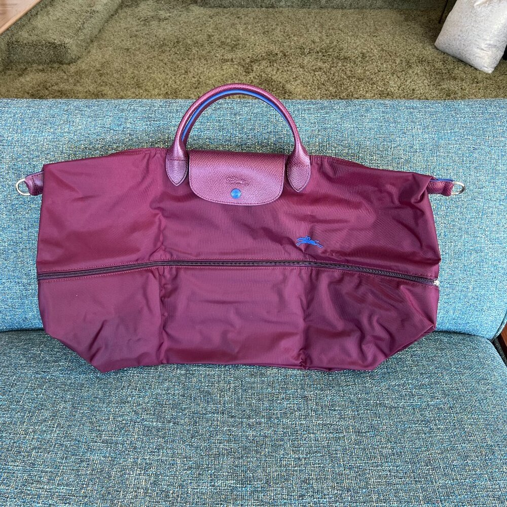 Longchamp Le Pliage Expandable Nylon Weekender Bag